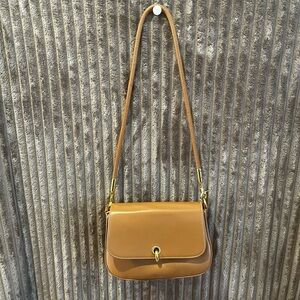 Melie Bianco Classic Tan Shoulder Bag